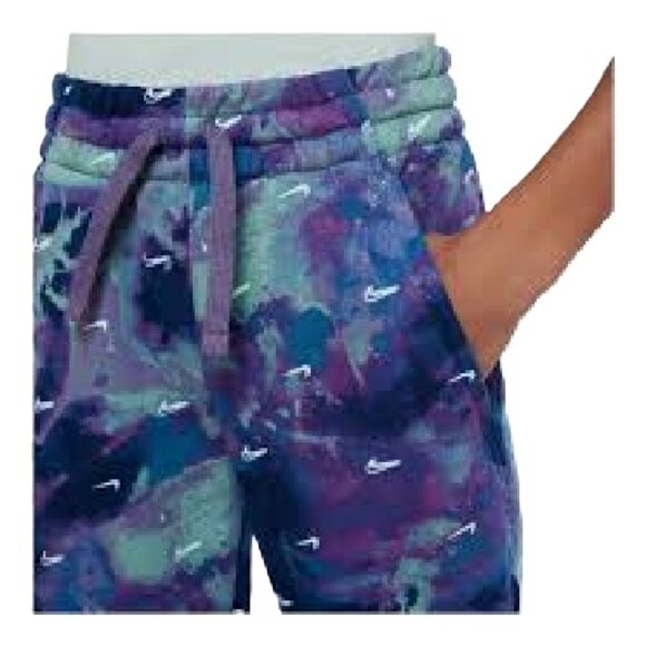 Nike Kids' Splash Dye Swoosh Galaxy Hoodie Jogger Pants Blue/Purple Sz M (10/12) - Picture 4 of 8